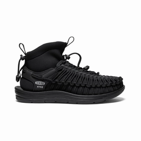 Women's UNEEK High Top x HYKE  |  HYKE Black Everyday Footwear Breathable Upper