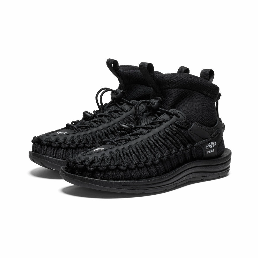 Women's UNEEK High Top x HYKE  |  HYKE Black Quick Walk