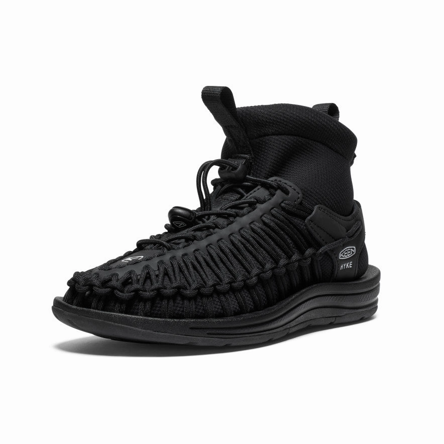 Women's UNEEK High Top x HYKE  |  HYKE Black Quick Walk