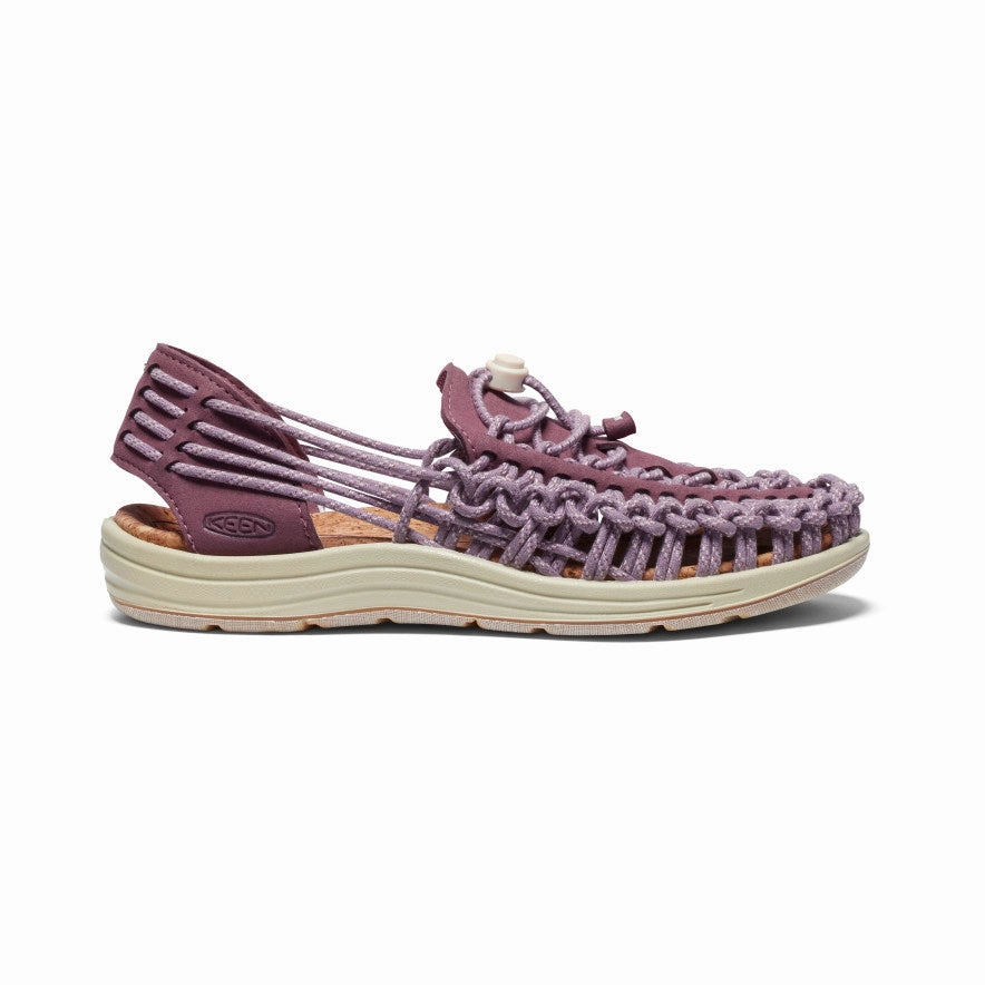 Shock Absorbing Luxe Look Women's UNEEK II Harvest Sandal  |  Rose Brown/Birch