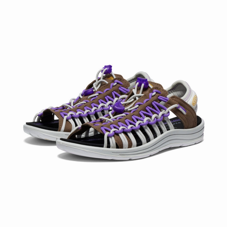 Women's UNEEK II Open Toe x emmi  |  Dark Earth/Tillandsia Purple Easy Pace