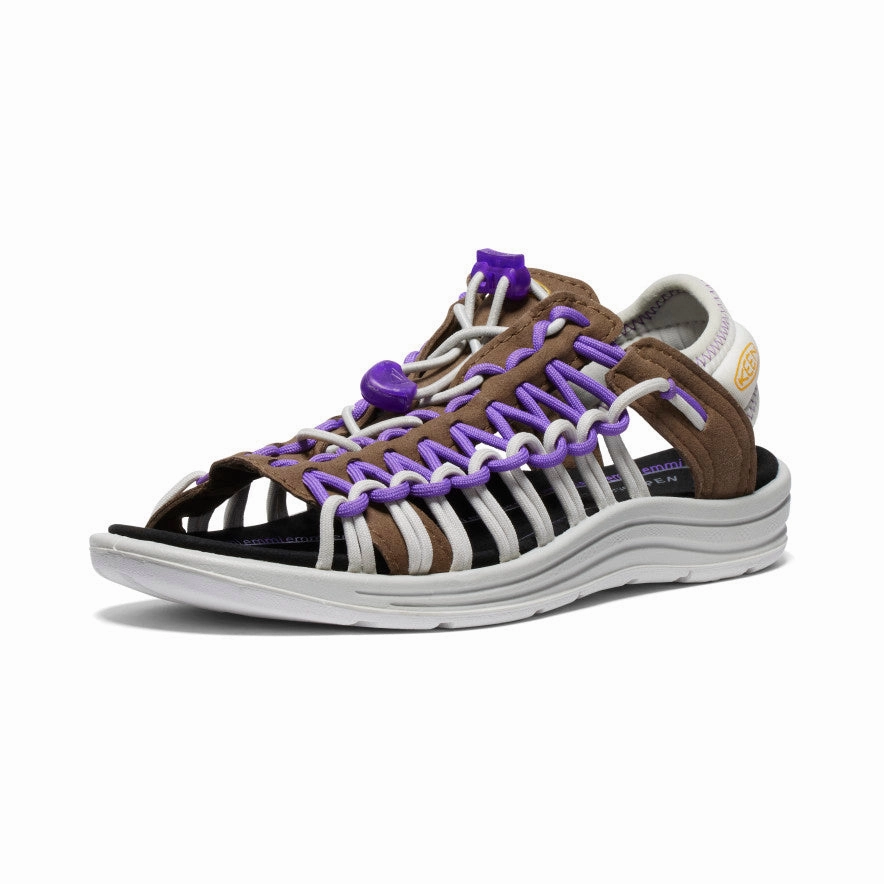 Women's UNEEK II Open Toe x emmi  |  Dark Earth/Tillandsia Purple Easy Pace