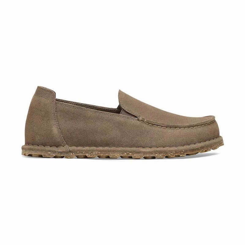 Women's Utti Deep Blue Narrow Gray Taupe Suede Soft Step-In Layer