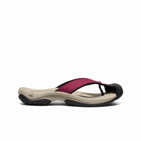 Versatile Design Comfort Move Women's Waimea Leather Flip-Flop  |  Beaujolais