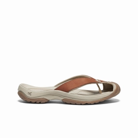 Women's Waimea Leather Flip-Flop  |  Sorrel Horse/Plaza Taupe Slip Resistant