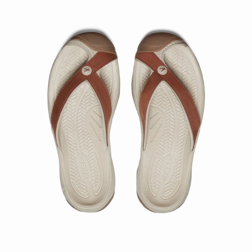 Women's Waimea Leather Flip-Flop  |  Sorrel Horse/Plaza Taupe Durable Design
