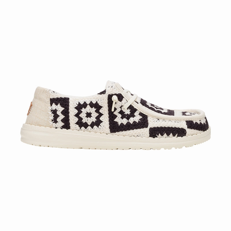 Women's Wendy Cottage Crochet Black/Multi Quick Glide-Step