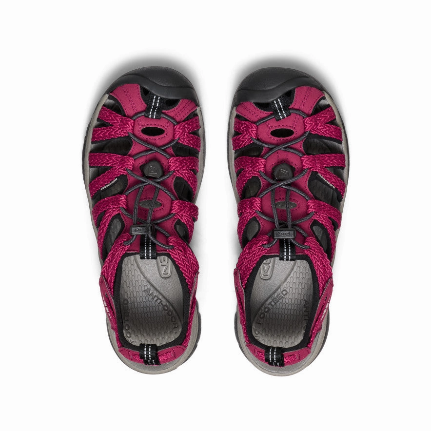 Women's Whisper  |  Beaujolais/Black Casual Style