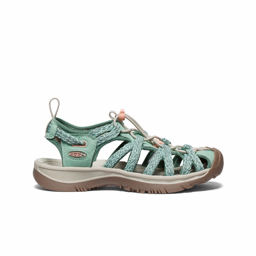Women's Whisper  |  Granite Green/Peach Parfait Quick lace Wear-Ready Shoes