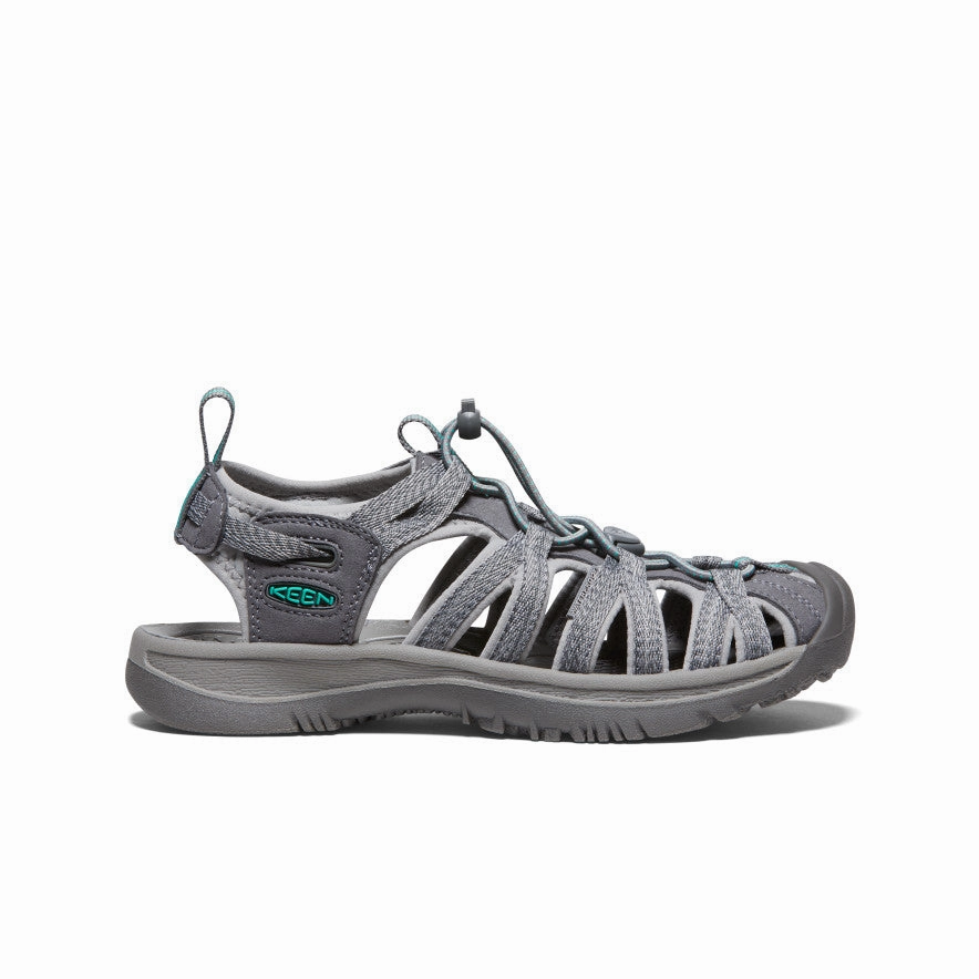 Women's Whisper  |  Medium Grey/Peacock Green Modern Street