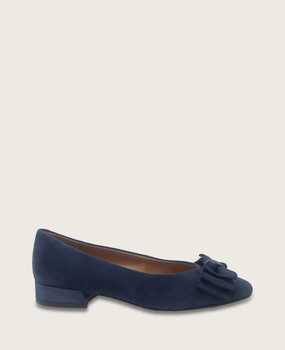 GENTLE SOULS - Atlas Suede Bow Flat Timeless Appeal Shoes Sleek Comfort