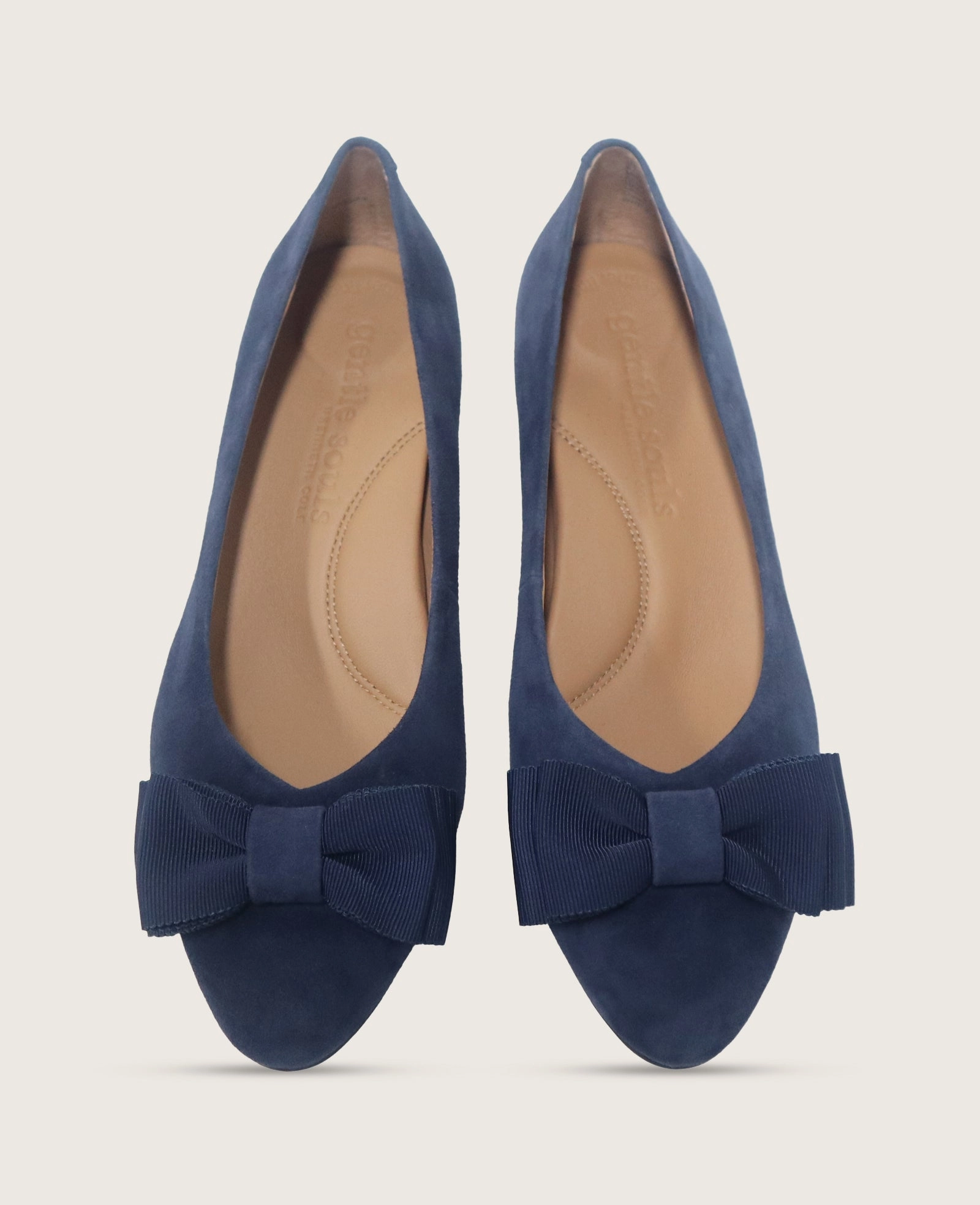 Workday Approved GENTLE SOULS - Atlas Suede Bow Flat